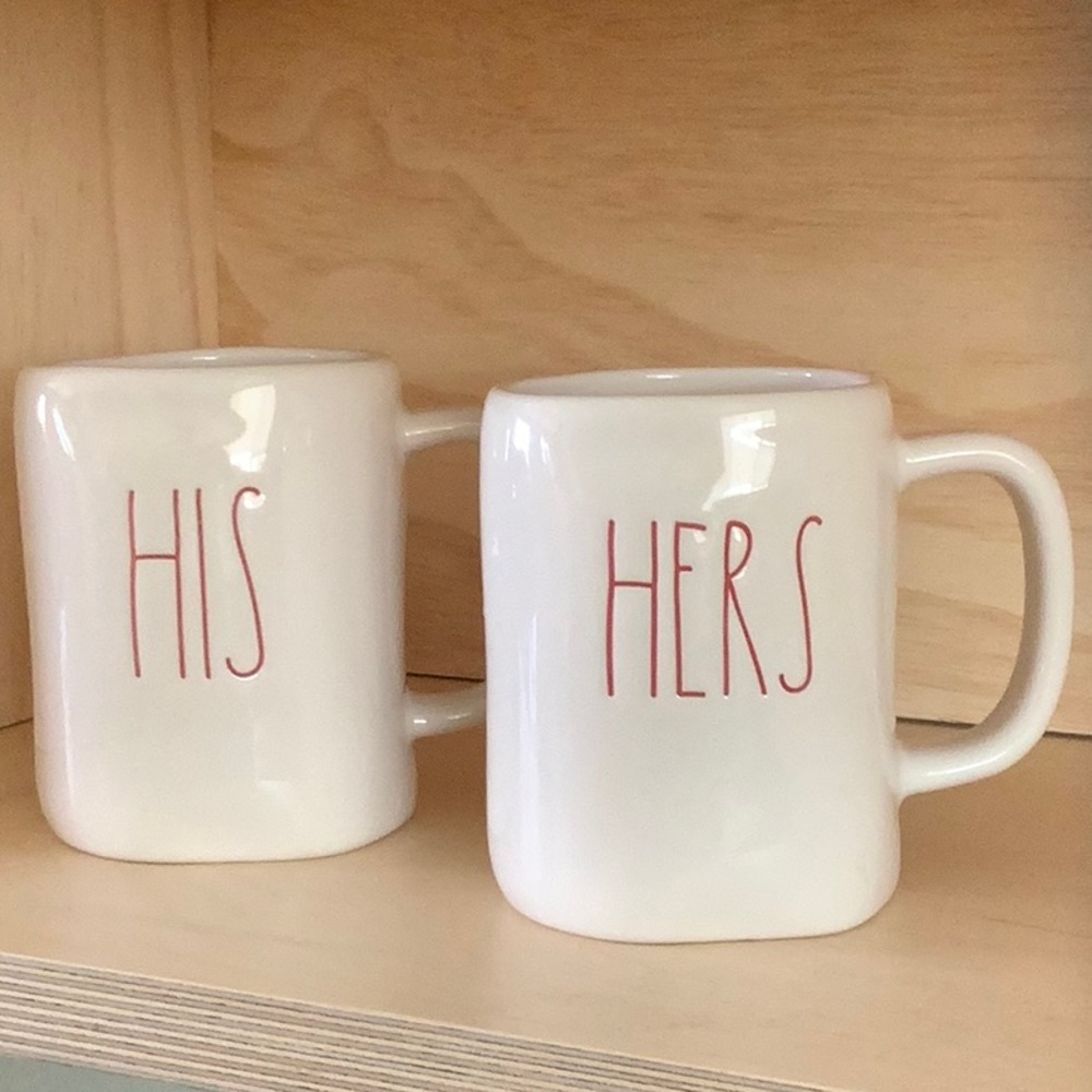 Rae Dunn His Hers Mug Set